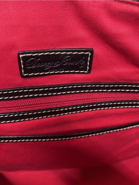 Dooney & Bourke Black Rainbow Logo Doodle Graffiti Large Tote Bag Logo Colorful - Picture 10 of 10